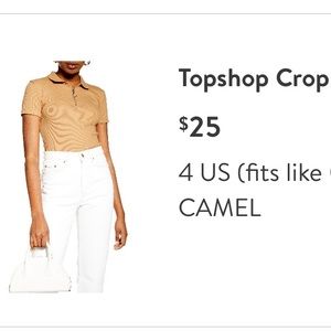 Top shop pull ring zip down top ribbed